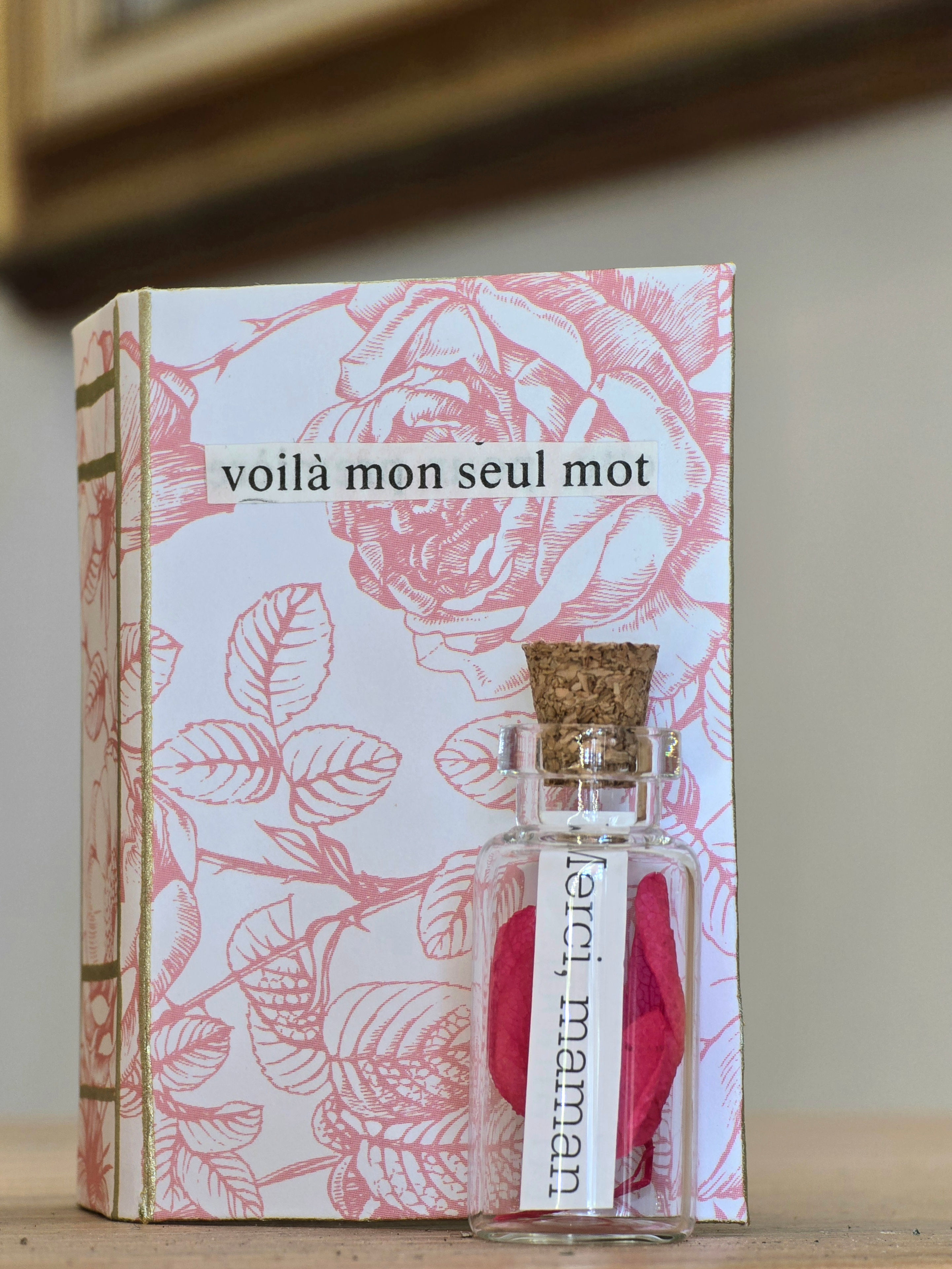 Mini livre " Voilà mon seul mot".