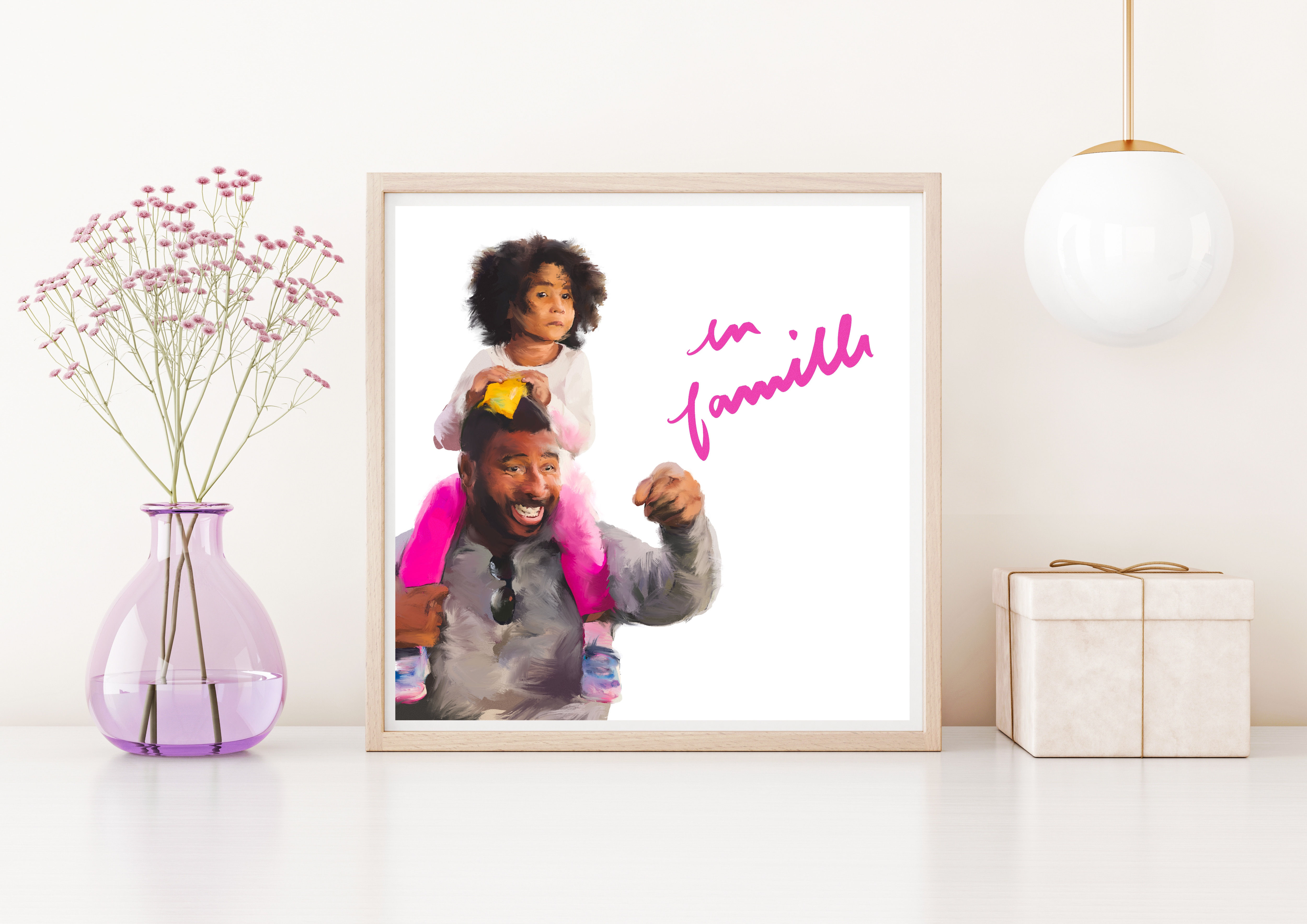 Portrait réaliste, effet peinture à l'huile