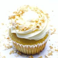 Coconut cream cupcakes by Sugar and Spice Cupcakes in Racine.