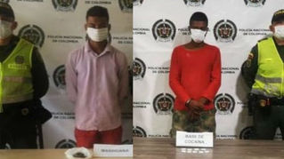 Capturan en Guamal a dos jóvenes sorprendidos con marihuana y base de coca