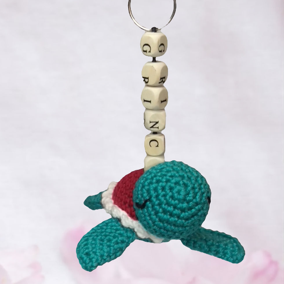 Amigurumi Anhänger Schildkröte, grün