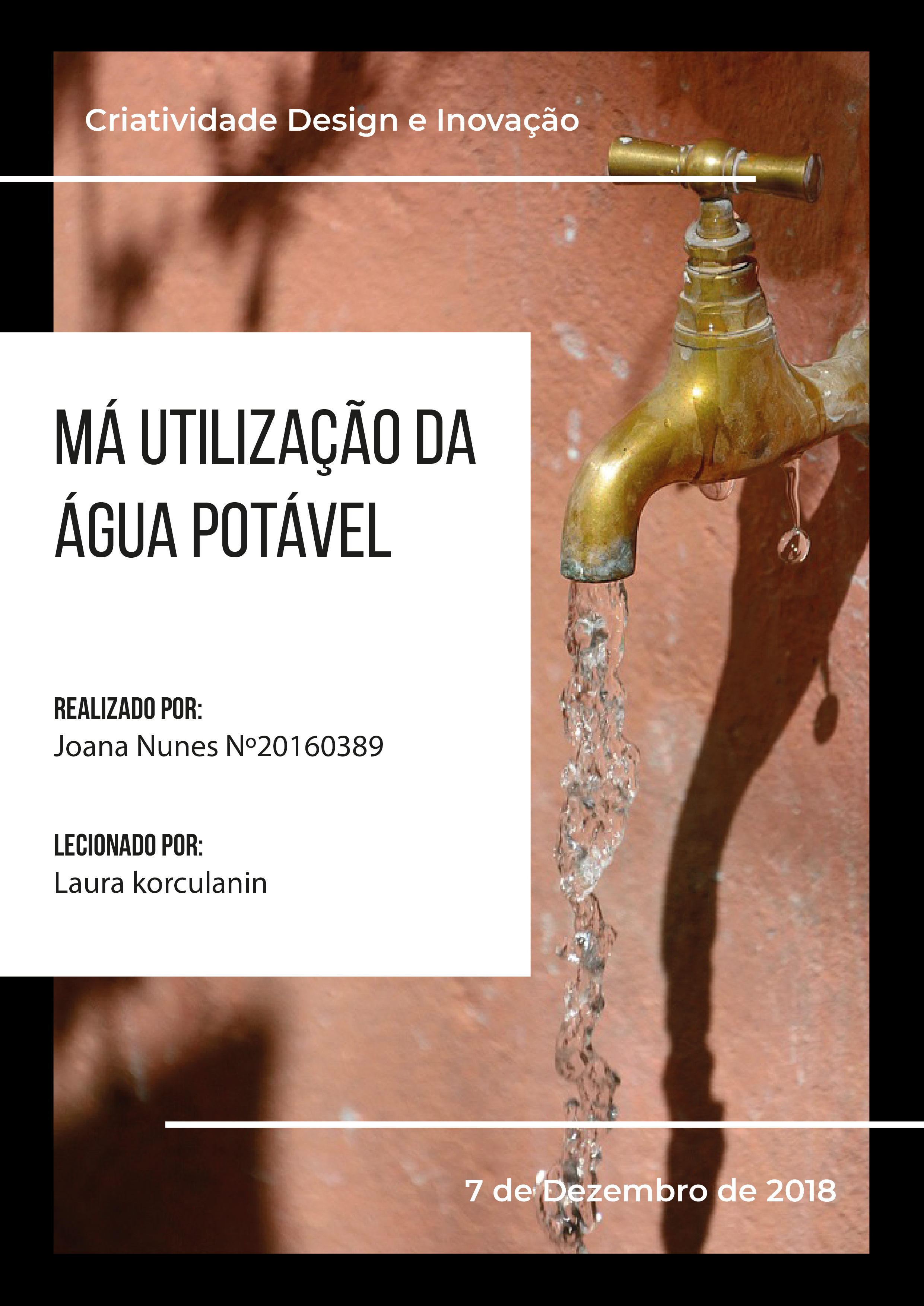 Má utilização da água potável