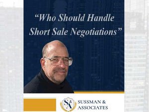 Who Should Handle Short Sale Negotiations