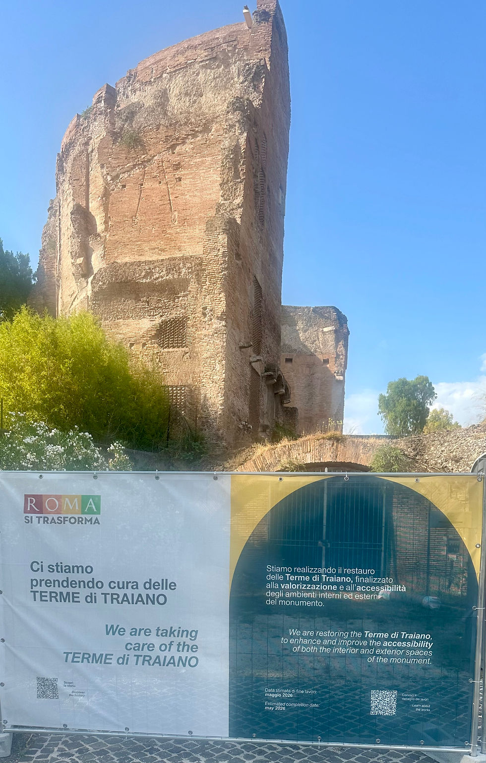 Die Trajan-Thermen - aktuelles Restaurationsprojekt des Parco Archeologico del Colosseo