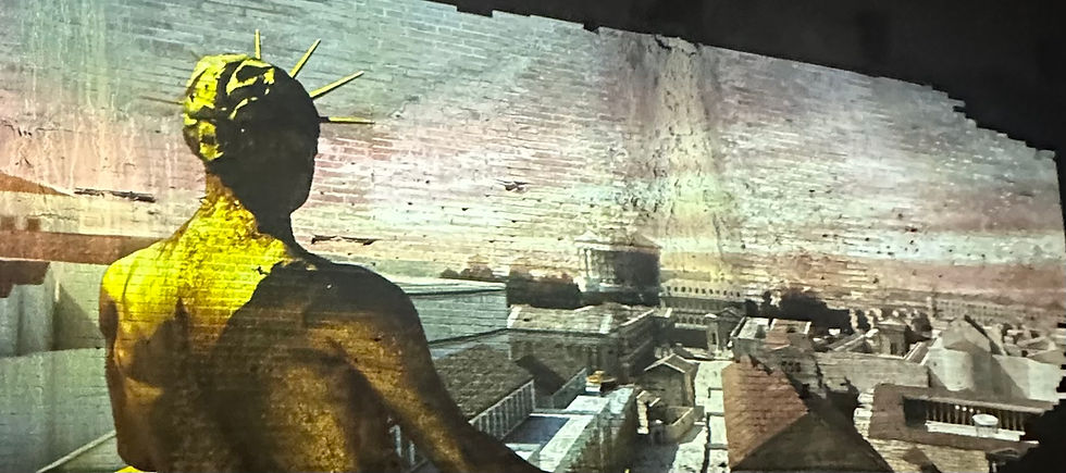 Neros Bronzestatue: noch am alten Standort zum Symbol des Sonnengottes Sol umgestylt