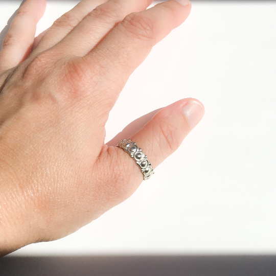 Thumbnail: Anglo Saxon Style Sterling Silver Ring