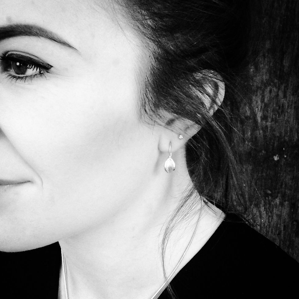 Thumbnail: First Leaves Single Leaf Drop Earrings