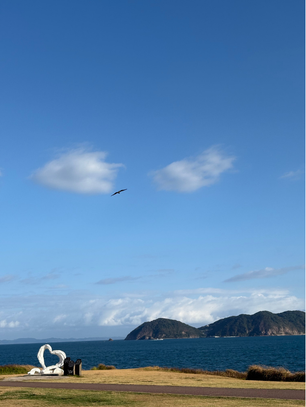 バイク 波戸(はと)岬
