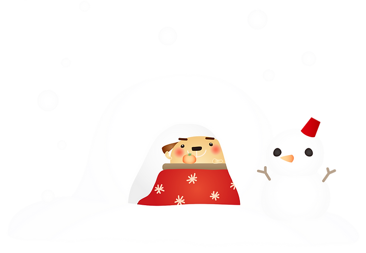 かまくら＆雪だるま
