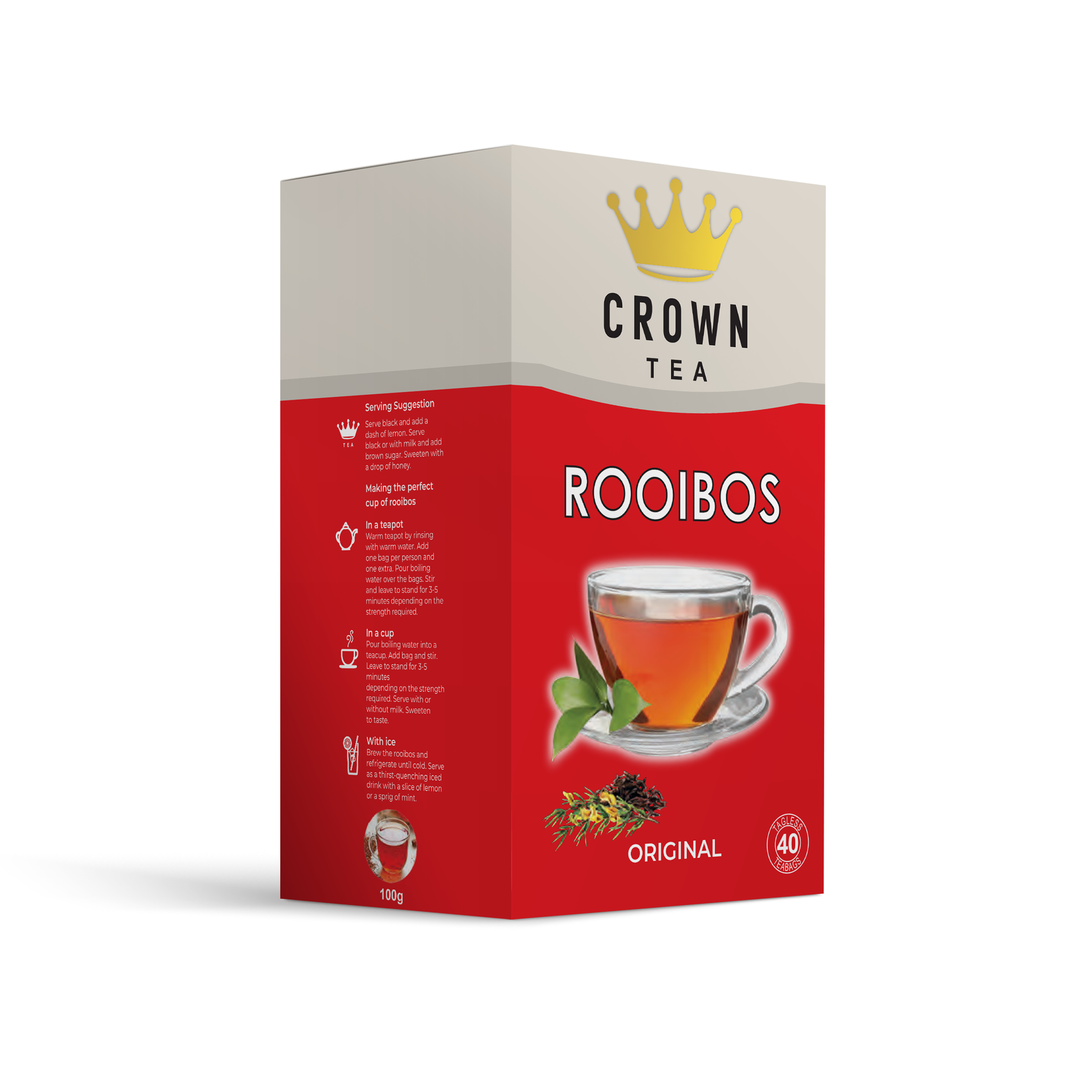 Del Tea Rooibos Original Rooibos | Crown Rooibos Tea