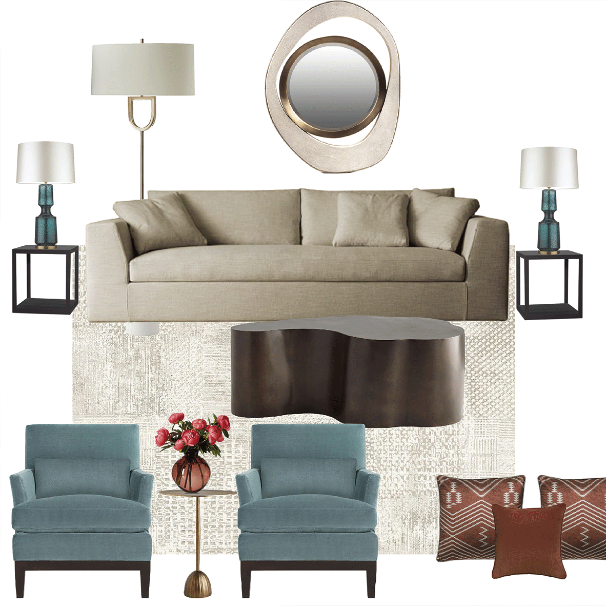 mood board furniture interior