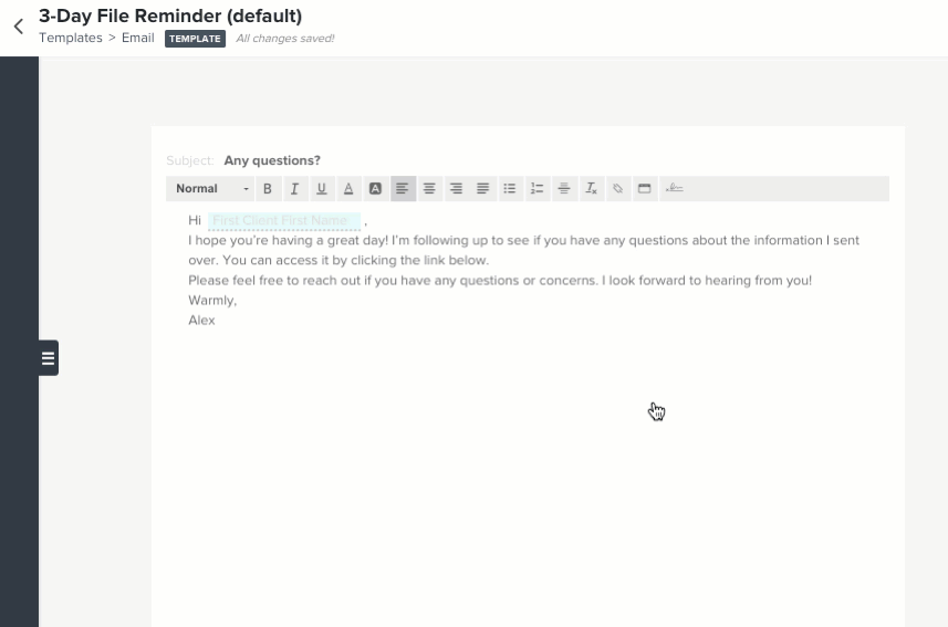 Set up templates in HoneyBook