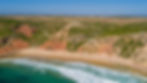 telheiro beach and geological monument