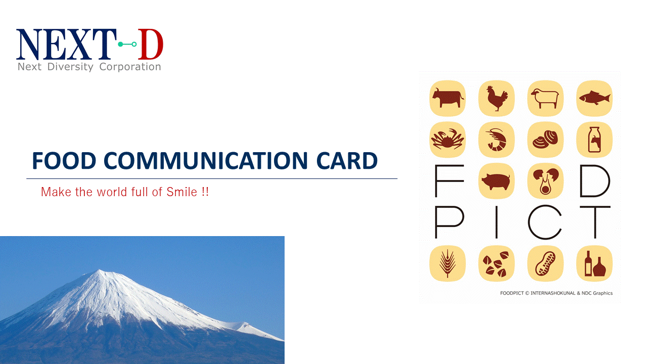 FOOD COMMUNICATION CARD