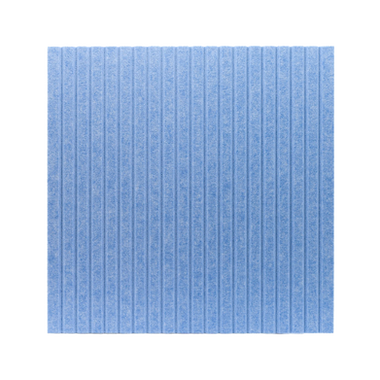 WOODY SLATS panels - light PET backing under the slats - light blue with subtle 3D effect | WOODYGLASS