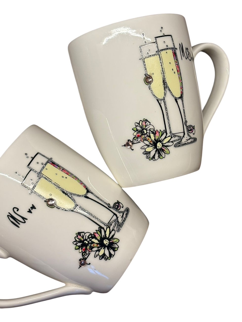 Thumbnail: Mr & Mrs Tray and Mugs - Wedding Gift 