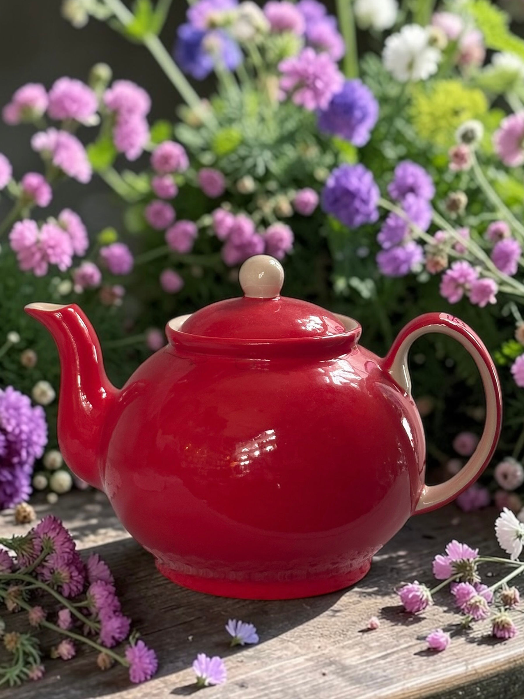 Bright Red Teapot 