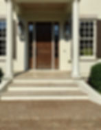 white stone after power-washing