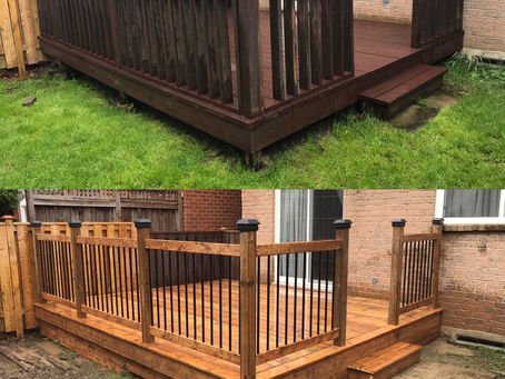 Old Deck Removed and New Deck Finished In 1 day