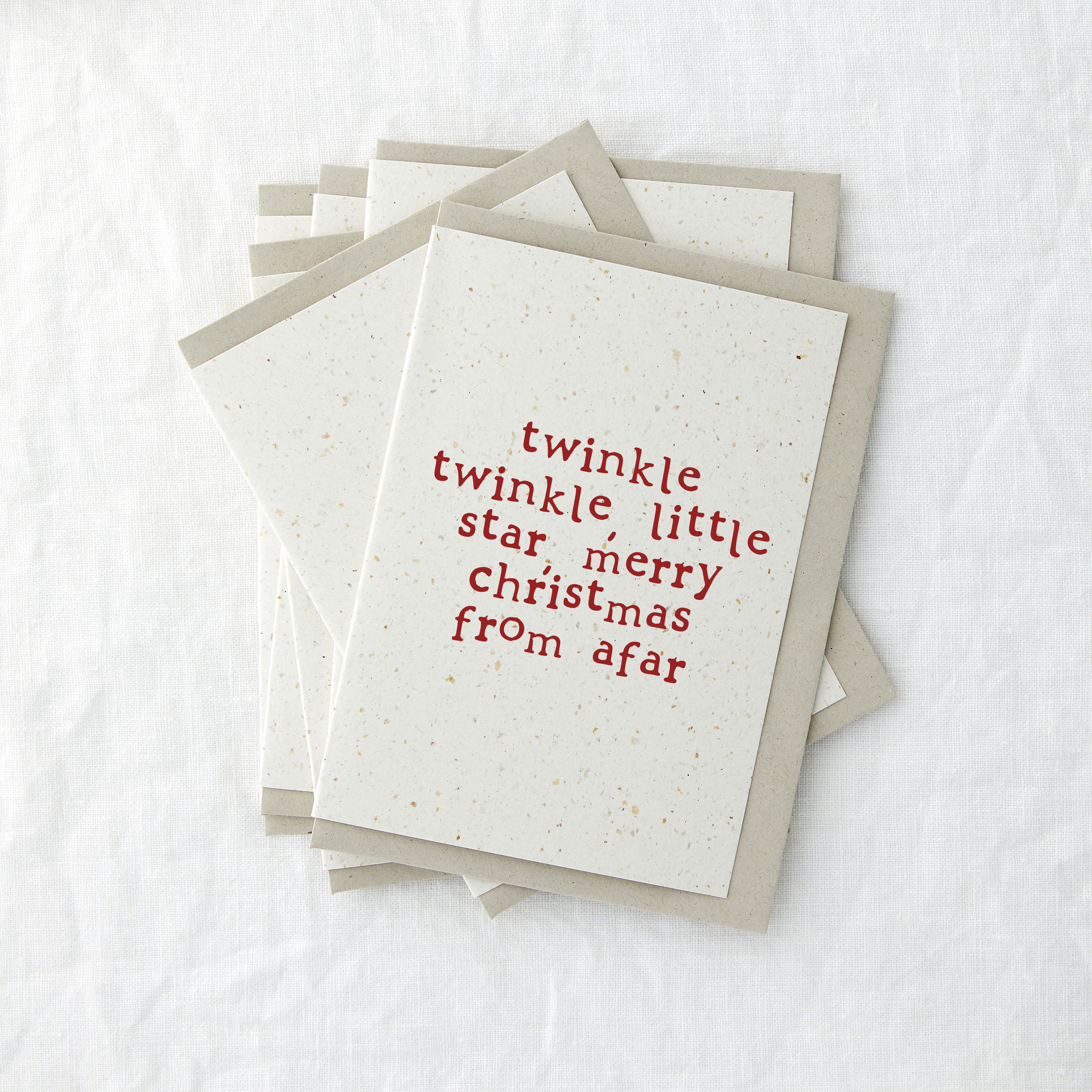 Twinkle - Funny Christmas Coffee Eco Greetings Card