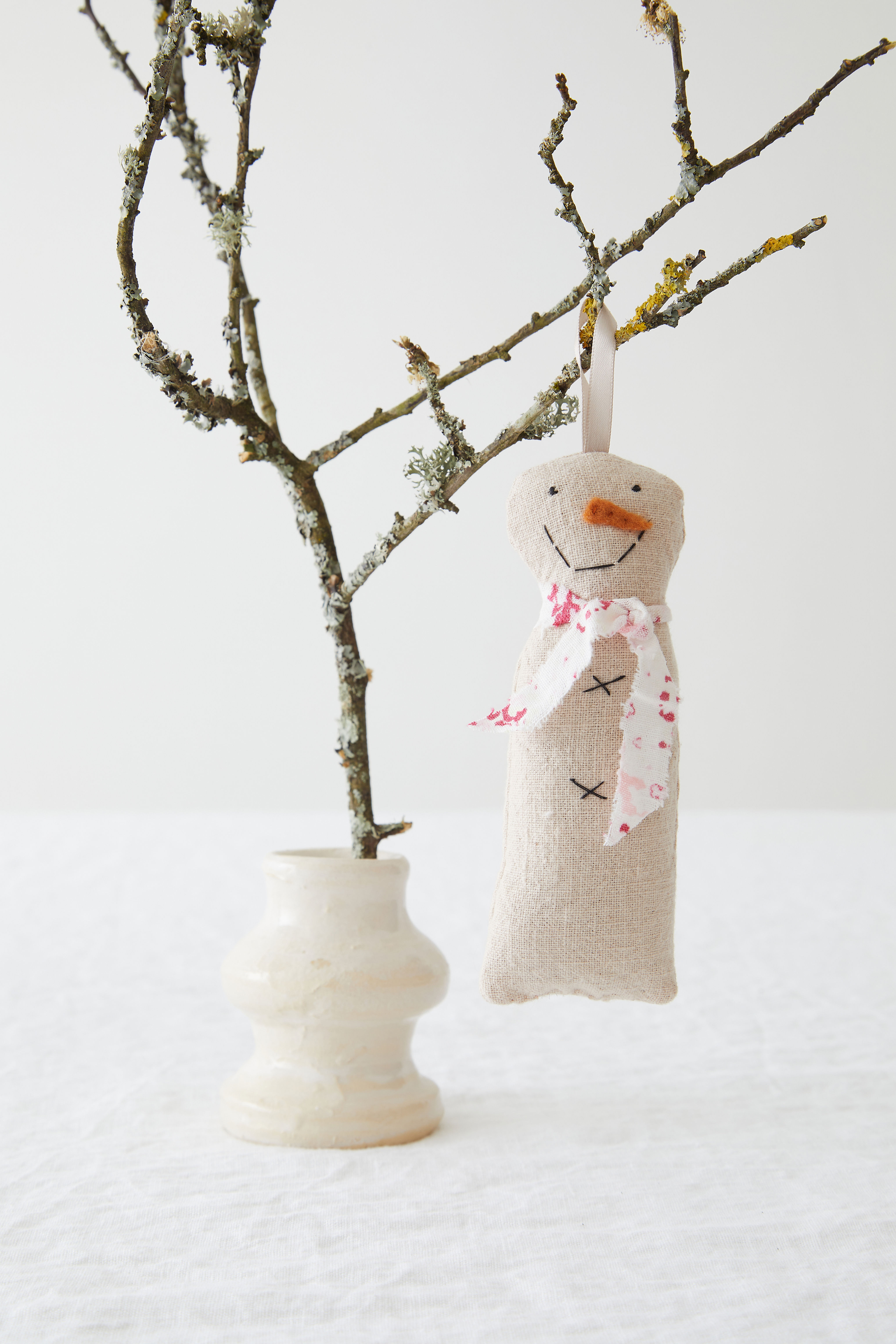 Pink Snowman Decoration