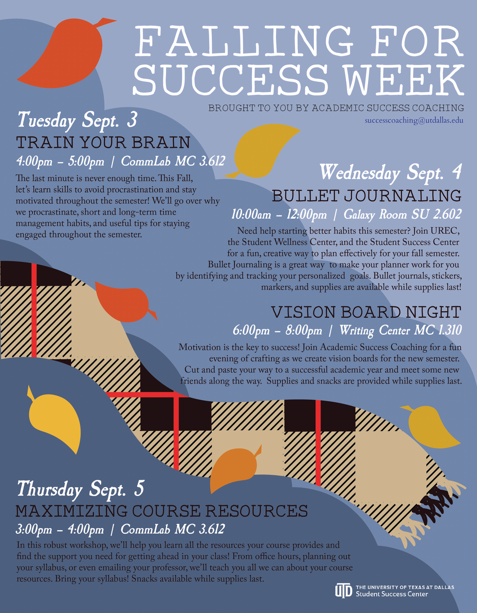 Fall Success Week Flyer