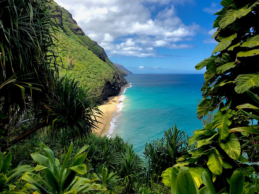 Ke'e Beach, Mountain Side, Napali Coast