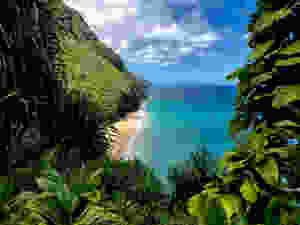 Ke'e Beach, Mountain Side, Napali Coast