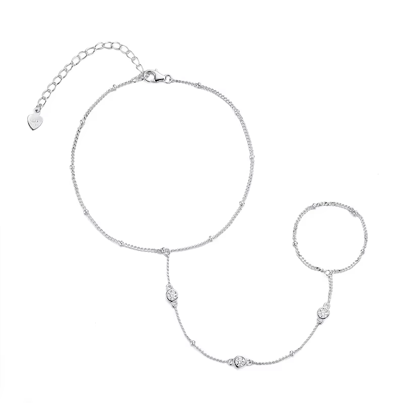 Smyoue 3MM Moissanite Bracelets for Women 14-21cm Wrist Size Adjustable Chain 92
