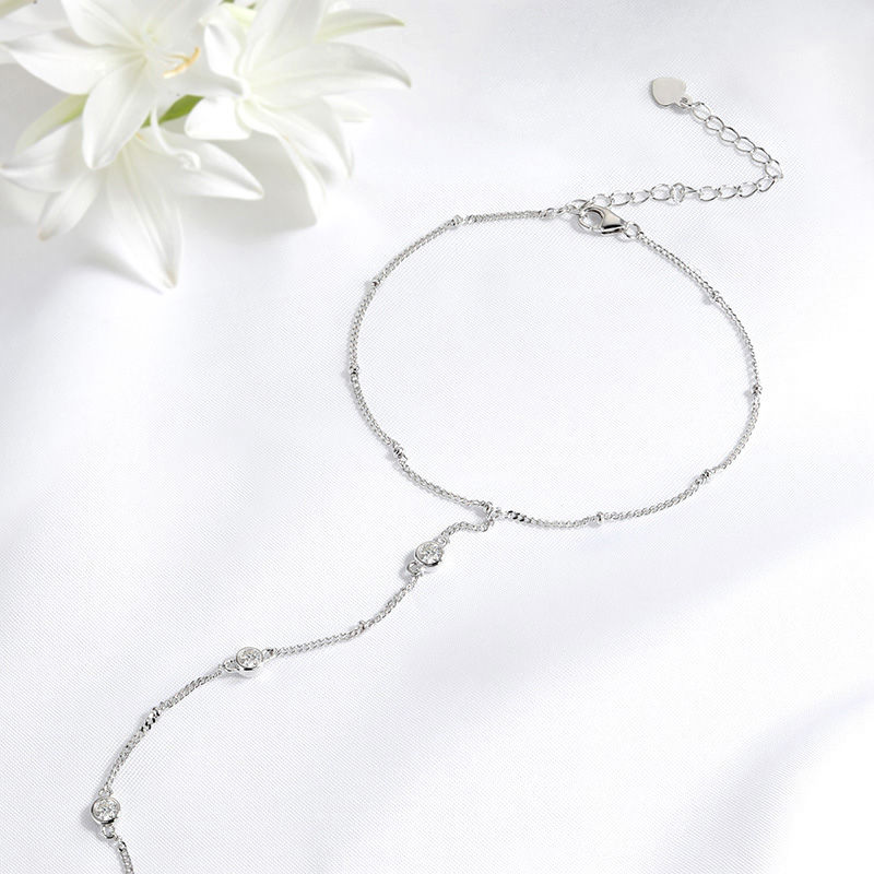 Smyoue 3MM Moissanite Bracelets for Women 14-21cm Wrist Size Adjustable Chain 92