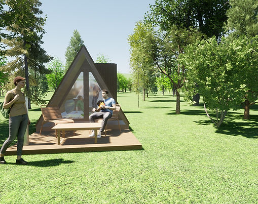 Glamping: Acampar com todo o conforto (modulo com casa de banho incluida)