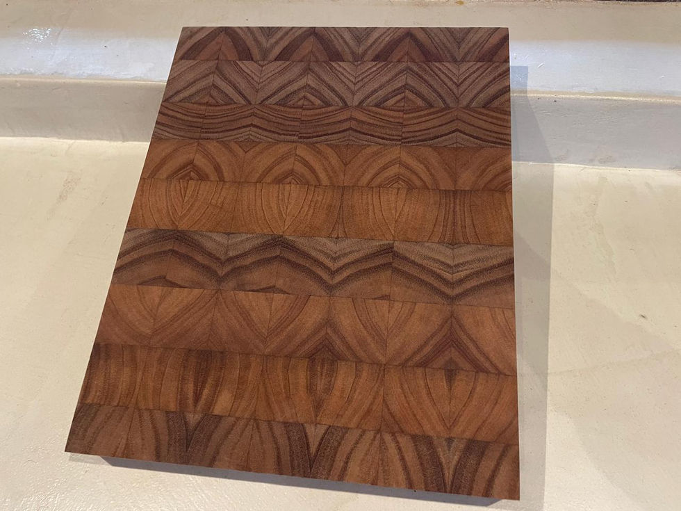 end grain charcuterie board