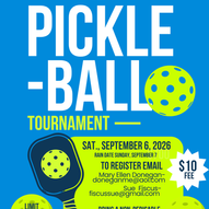Pickleball Tournament, 9/6