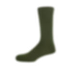Green Plain Men's Socks