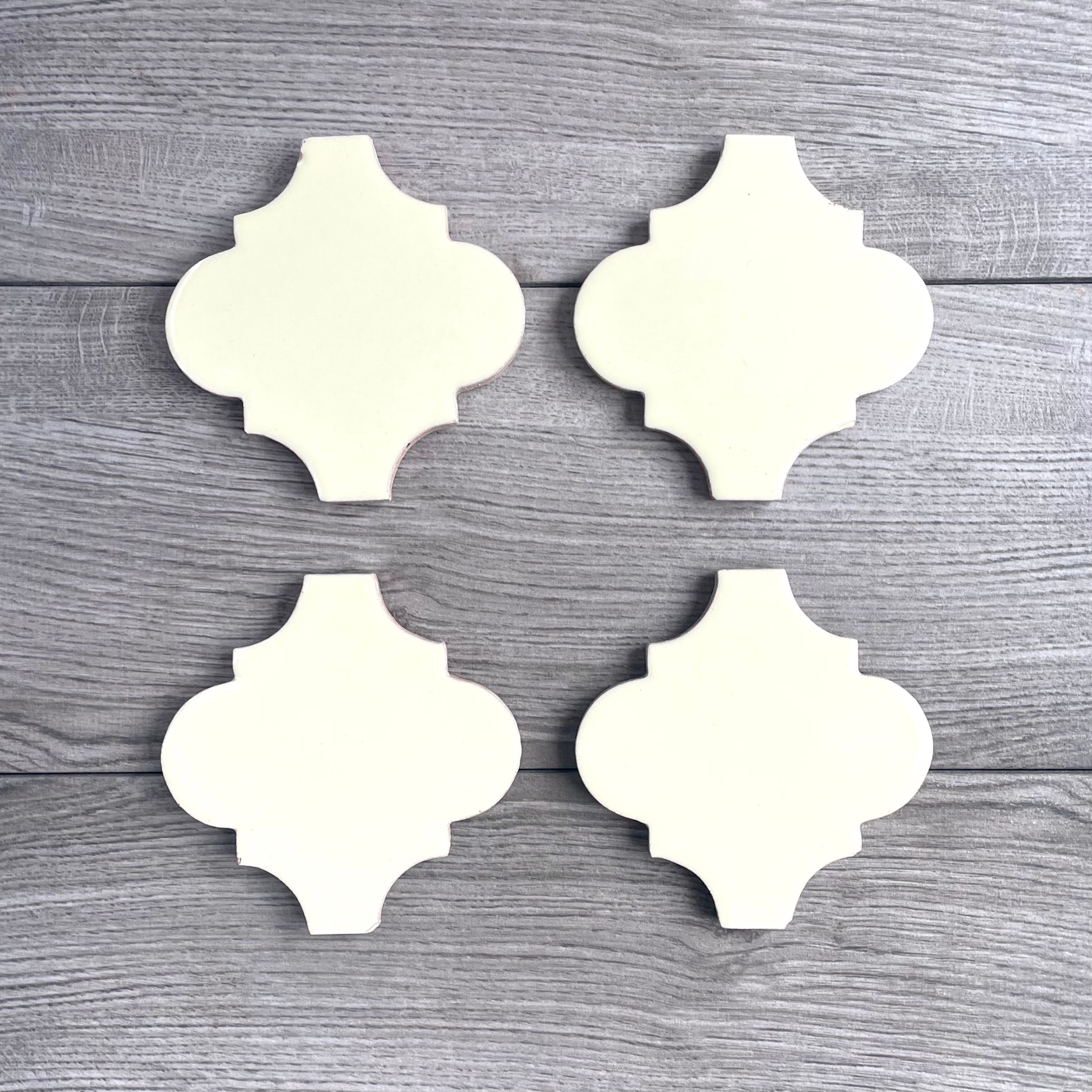 Off-White Mexican Tile Coasters
