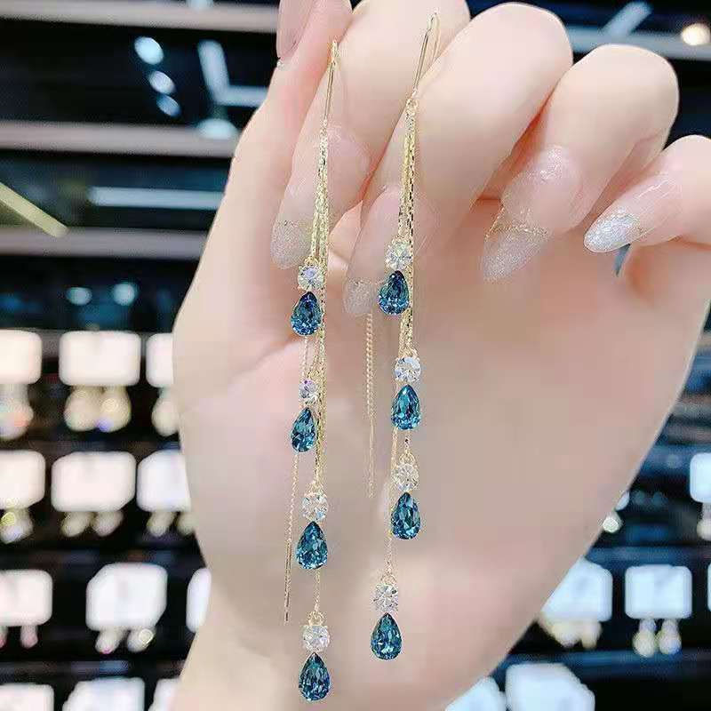 Thumbnail: Crystal Drop Earrings