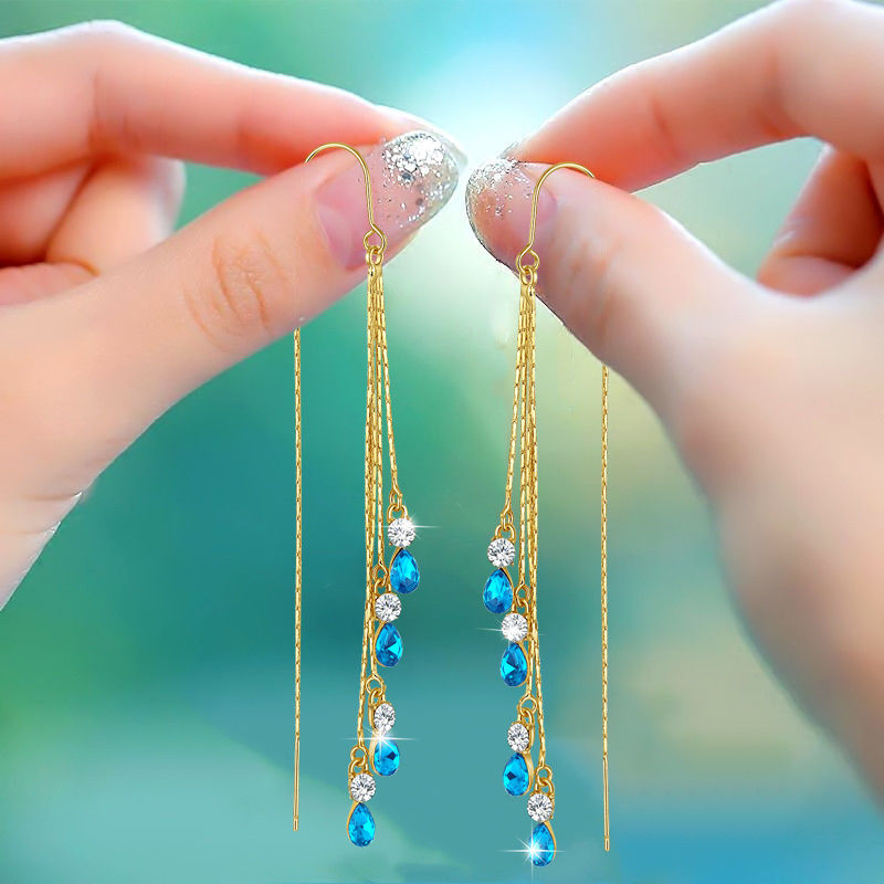 Thumbnail: Crystal Drop Earrings