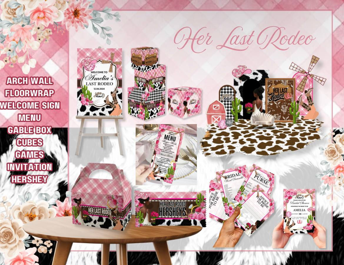 Her Last Rodeo Props & Decor Bundle