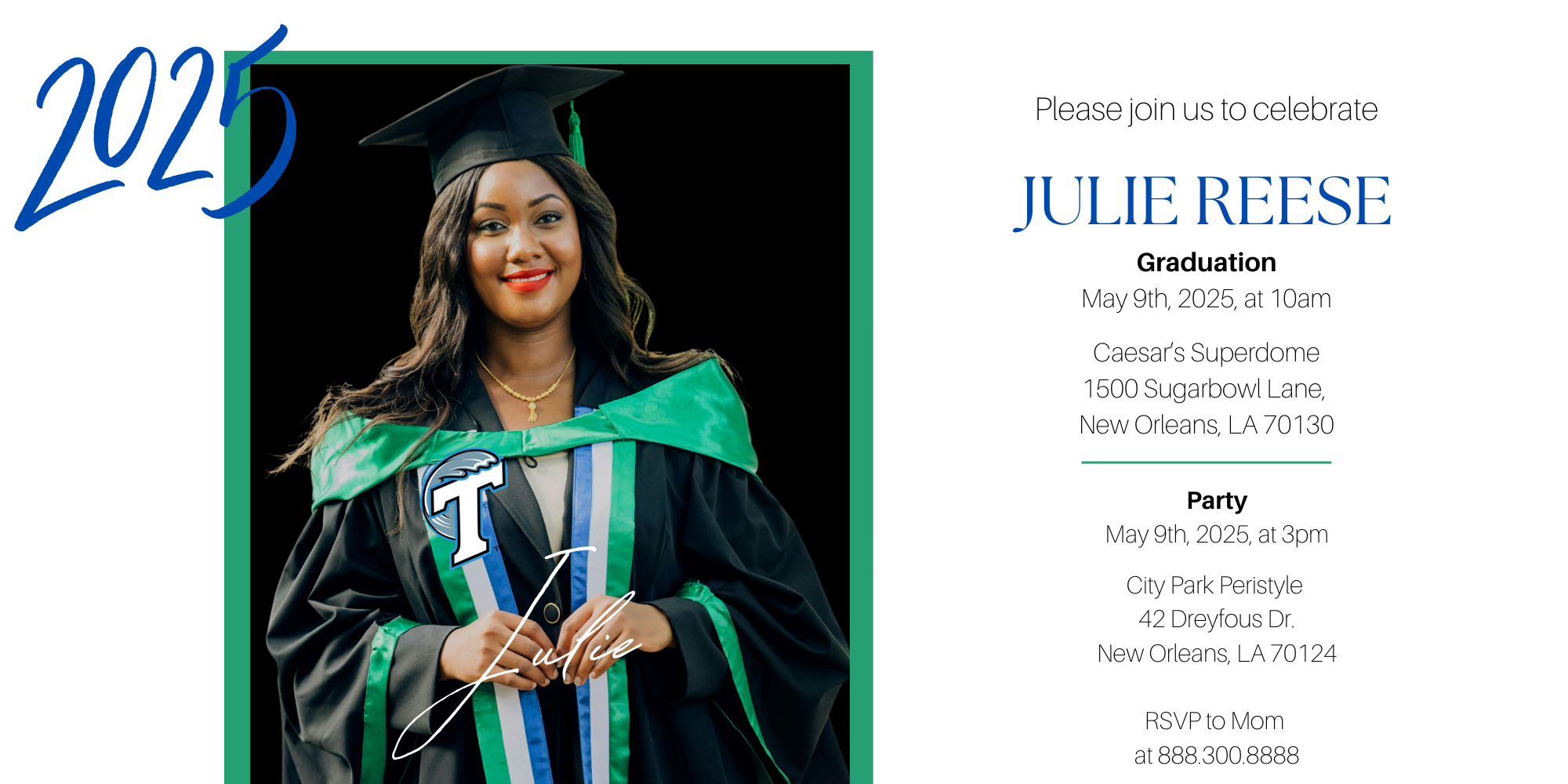 Elite Graduation Announcement - Digital