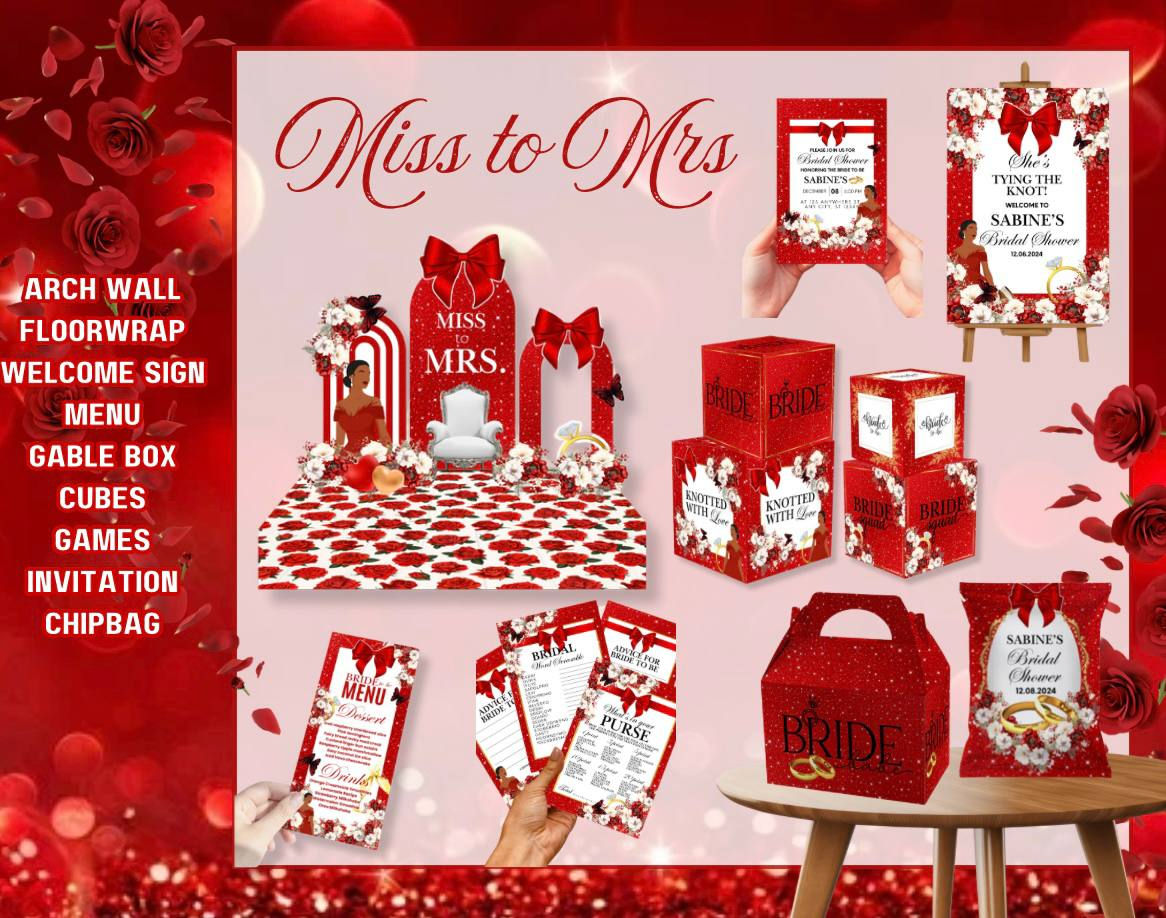 Miss to Mrs. Props and Decor Bundle - Digital
