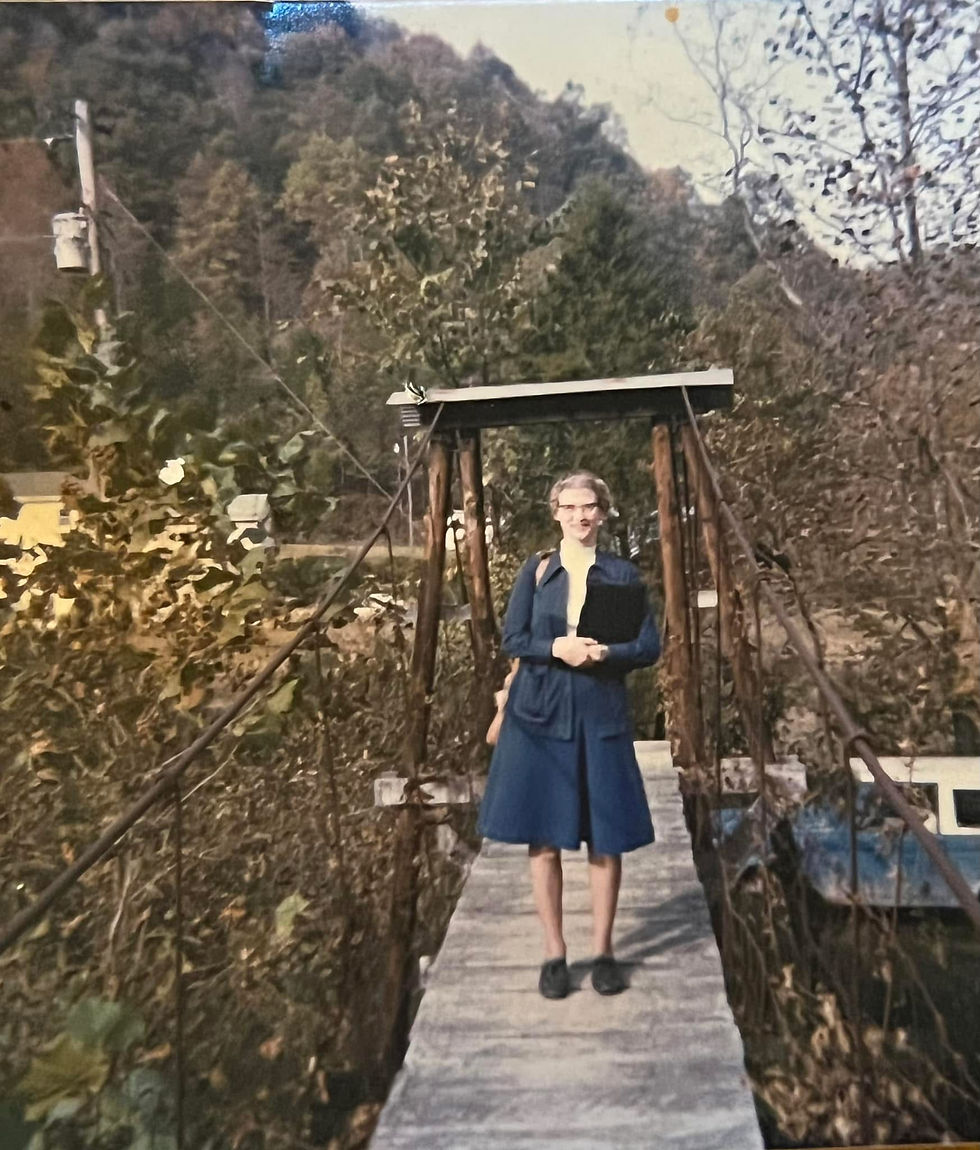 I’m just an ordinary Appalachian girl who sees Jesus most in people like Miss Marilyn. Not in stained glass or stages, but in a woman with muddy tires and tired feet, still finding the strength to knock on one more door, sing one more song, sit with one more neighbor so they don’t feel alone.
