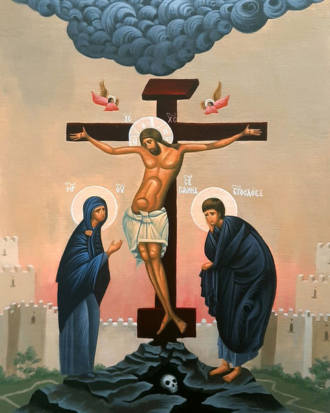 Crucifixion of Our Lord Jesus Christ Icon - Anna Poloz Icons