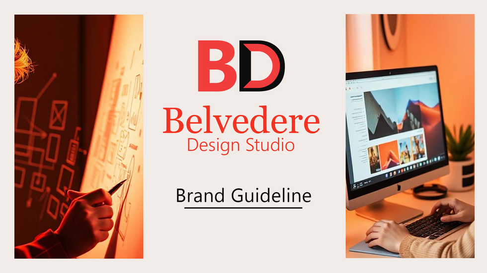 Cover Page for design studio Branding Guide