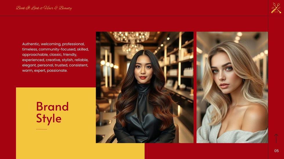 Branding styles for hairdresssing branding guide