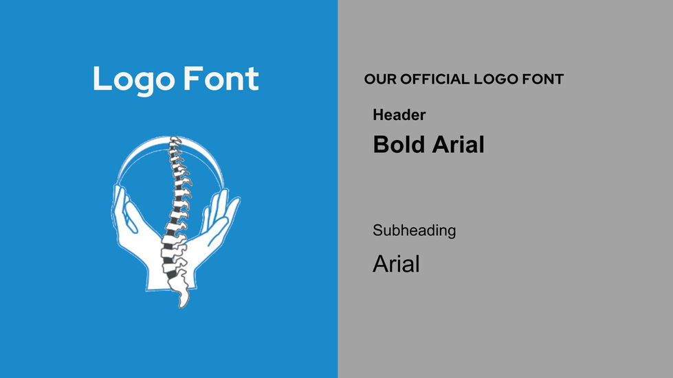 logo font for chiropractic branding guide