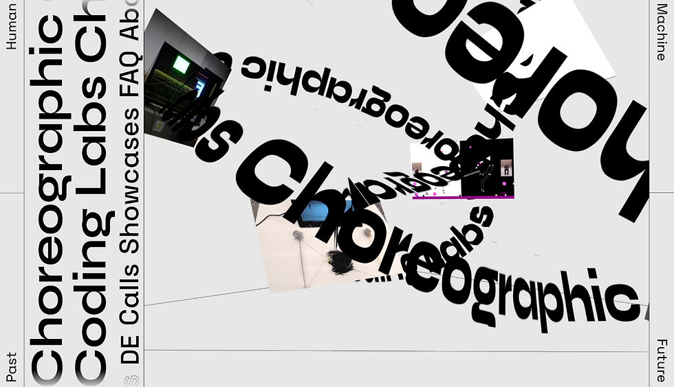Choreographic Coding Lab (2025). Screenshot. Retrieved from https://choreographiccoding.org/#/ / Photo provided by Zelia ZZ Tan