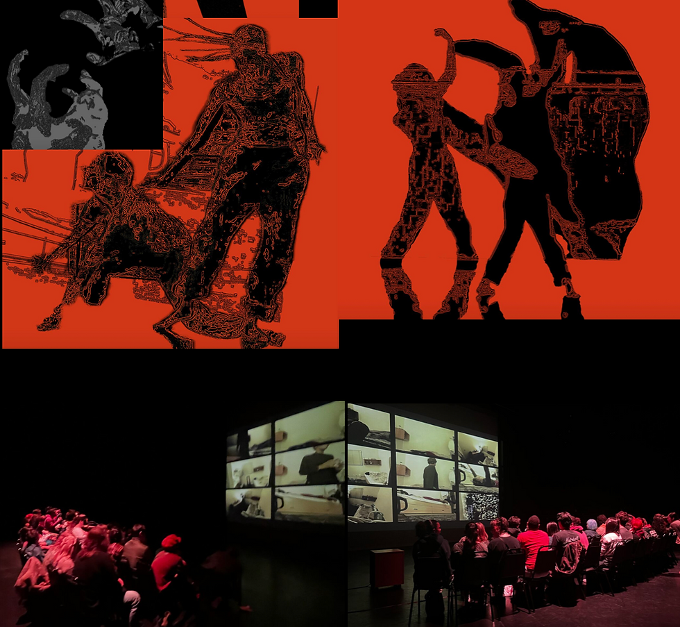 Zelia’s choreographic work Ephemeral Privacy: Dancing Amidst Data Breaches (2024), created in collaboration with her creative team / Photo provided by Zelia ZZ Tan