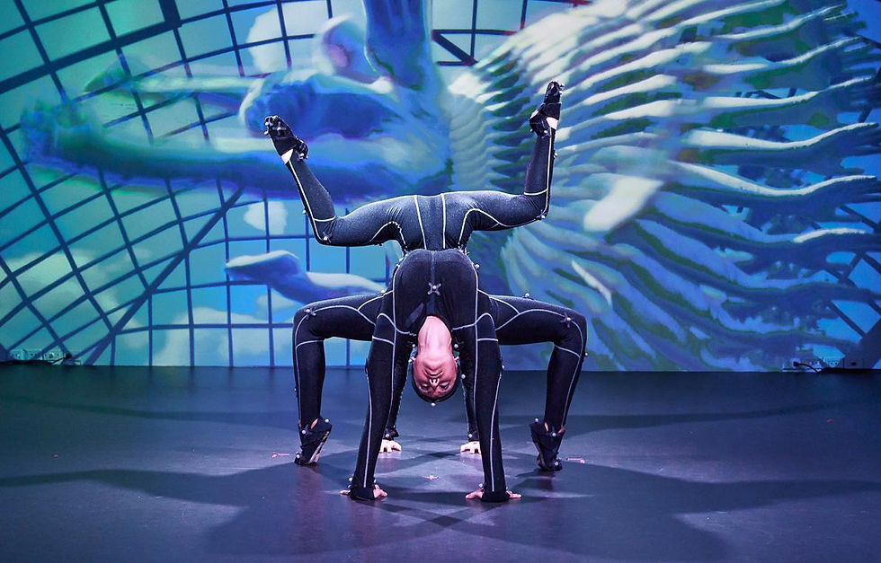 Maquette (2022), a hybrid physical-virtual performance, directed by Lisa Jamhoury / Photo provided by Zelia ZZ Tan