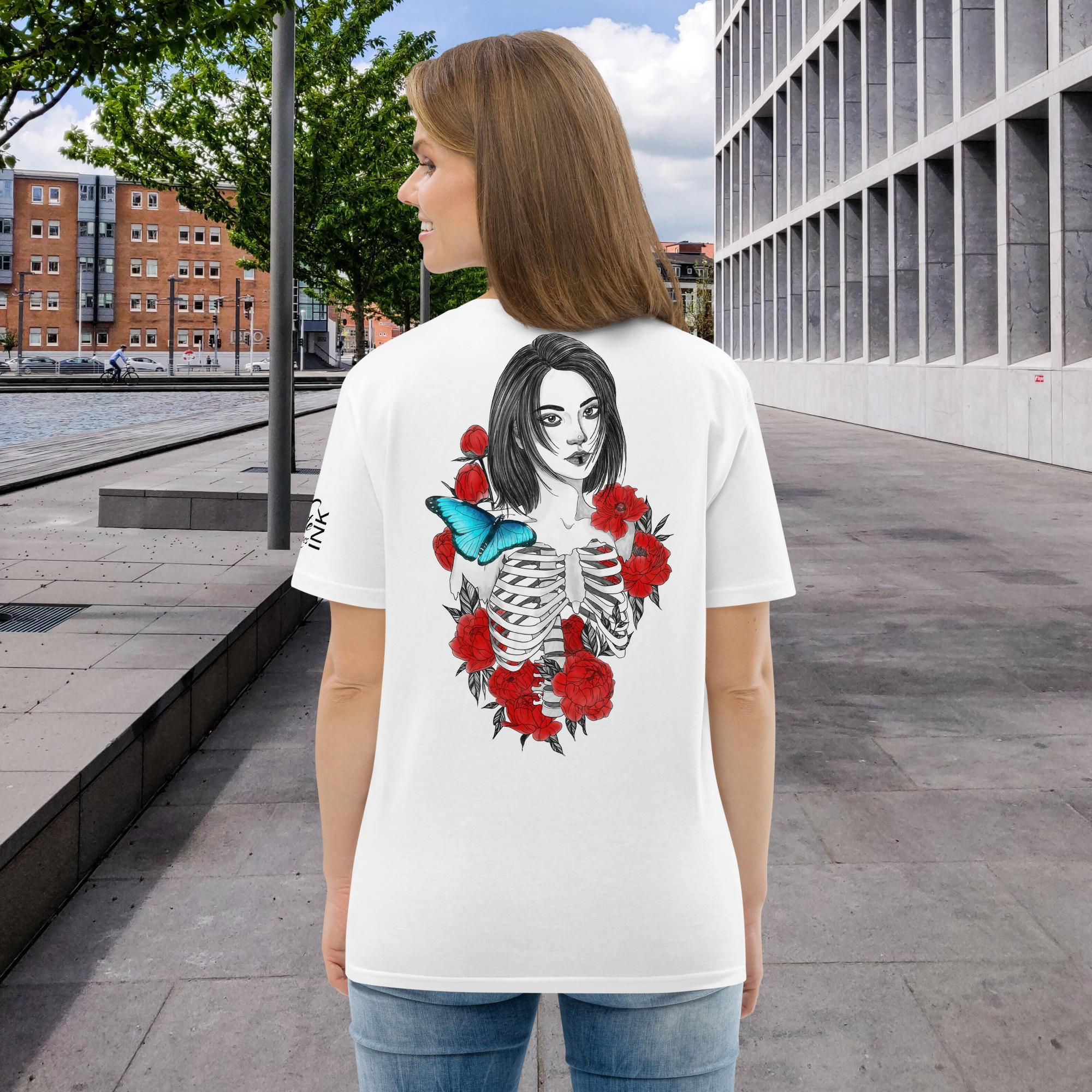 Memento Mori White Unisex organic cotton t-shirt