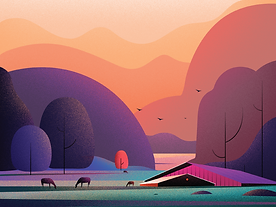 Pink and Gold Shapes